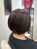カットカラー+髪質改善TR(極)￥12500（リタッチ-1000円）