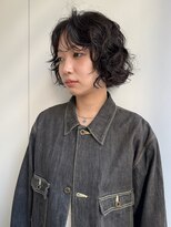 アクシス カリヤ(`AXIS KARIYA)&nbsp;ミルクティーブロンド/ダークブルー/デジタルパーマ/刈谷