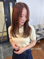 ミミ ブランシェ(Mimi Branche) ミディアムロングレイヤーミディアムレイヤー顔周りレイヤー韓国