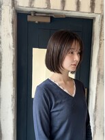 ニーゼロゼロナナ(2007)&nbsp;【王道愛され】切りっぱなしボブ×艶カラー