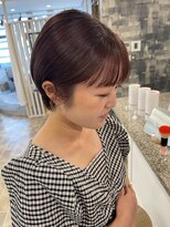 EN VEIL/髪質改善/ブリーチ/ハイトーンカラー/縮毛矯正【9月1日NEWOPEN(予定)】 ダークパープルショート