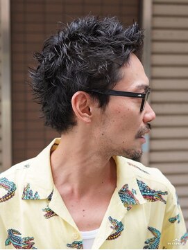サロン ド ミルク 札幌大通店(salon de MiLK) スパイキーショートパーマ【渋谷/メンズパーマ/メンズカット】