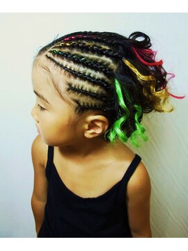 美容室 ティダ(Thida) ヘアアレンジ特集　キッズコーンロウ【 蒲田　Thida 】