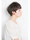 大人綺麗な横顔小顔ショート/黒髪カタログ/似合わせカット/