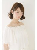 耳かけ外ハネ風フェミニンボブ☆