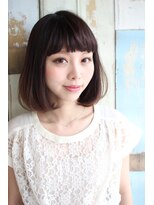 ヘアアンドメイク サファイア(Hair and Make SAPPHIRE)&nbsp;オシャレ派の定番！キュートなオン眉ボブ