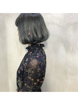 ミント(mint) 透明感暗髪グレー！