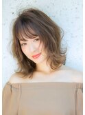 【林　飛夕也】ブラウンベージュ×レイヤーボブ