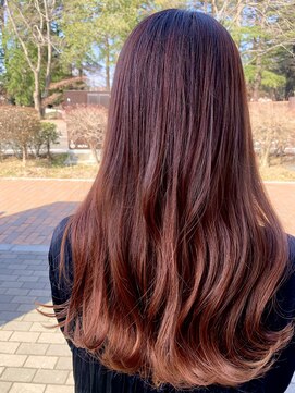 ボヌール(BonHeur) 【グラデーション】pink brown