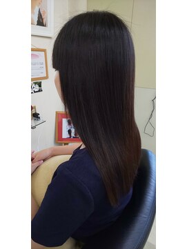 ヘアークリップバース ナチュラルストレート。
