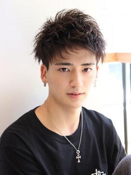 ネイビー(NAVY) 男らしさ全開 アップバングショート