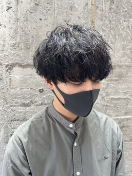 ニアウ 太田店(Niau) メンズカットツイストスパイラルパーマ波巻きスパイラルパーマ