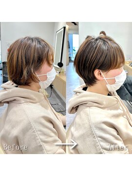 ロンドプロフィール 浦和(Lond profil) Lond.海気　大人丸みショート　耳掛け