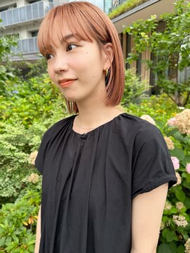 ビュートリアム265(BEAUTRIUM 265) ボブ/ロブ/切りっぱなし/結べるボブ/ベージュ/前髪カット/銀座