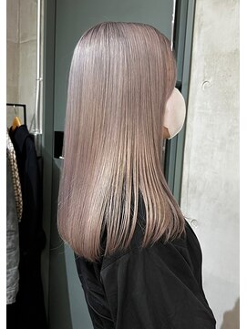 ソルトウォーター(SALT WATER) レイヤーカット/グレージュ/韓国ヘアー/ブリーチあり/恵比寿/