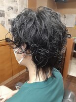 コダマ 新大塚店(KODAMA)&nbsp;ミデイアムパーマウルフスタイル（メンズパーマ）マッシュパーマ