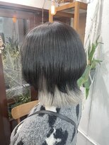 リッカ(RICCA)&nbsp;【インナーカラー】ブルーブラック× ホワイトカラー☆