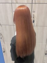 アース 郡山コスモス通り店(HAIR&MAKE EARTH) ハイトーンカラーインナーカラーミルクティーベージュ20代前髪