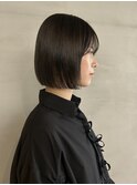 シンプルボブ_切りっぱなし