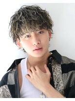 オーシャントーキョー ウエスト 心斎橋(OCEAN TOKYO WEST) 波巻きパーマメンズツイストスパイラルツーブロックハイライト