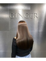 ジンジャー(GINGER) Gray brown × 髪質改善KeratinFD Lv6