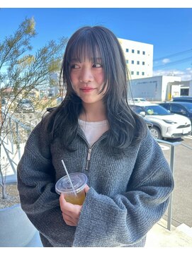 エムサロン 元総社(emusalon) 《Yachida》抜け感レイヤーカット×オリーブグレージュ