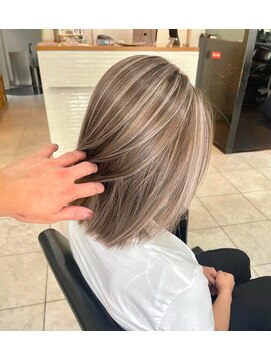 ブレンド 渋谷(BLend) 前髪アンブレラカラーこなれミディイメチェンウェーブパーマ