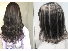 [白髪ぼかし～コントラスト]幅広い世代に大人気の「ハイライト」[ブリーチ/ハイライト/加古川]