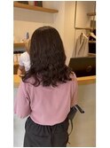 根元ストレート×ゆるめウェーブ