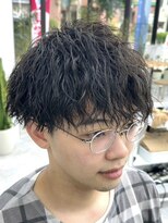 ビューブルー 亀戸錦糸町(VIEW BLUE)&nbsp;縦落ちツイストスパイラル/波巻きパーマ/2wayマッシュショート