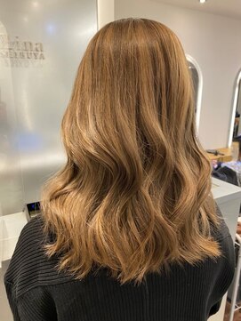 ジーナ 船橋(Zina) 髪質改善＊ロングレイヤーグレーベージュ＊美髪【Zina船橋】