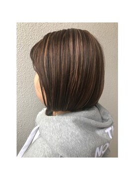 ニューヨークニューヨーク 大久保店(NYNY) ボブ+ミルクティーベージュハイライト