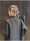 美髪ミニウルフデジタルパーマショートカットミディアムミニボブ