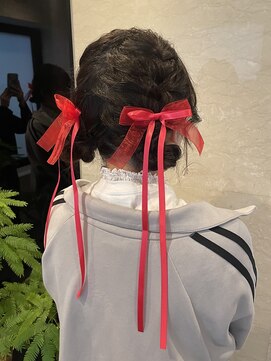 六本木美容室 西麻布店 ヘアアレンジ◎リボンヘア