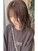 layer bob×beige brown