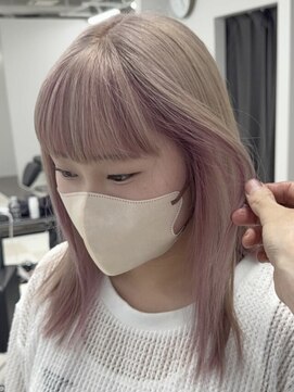 ビーシャンス(B.Chance) ベージュ×ピンク