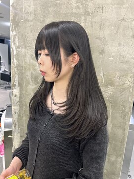 キング 心斎橋店(K!ng) ハイライトカラーミルクティーベージュレイヤーカット