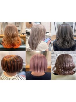 ハイライト/インナー/ダブルカラー/外国人風が楽しめる★トレンドを取り入れたカラーに♪