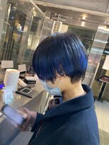 トニーアンドガイ 青山表参道店(TONI&GUY)&nbsp;【川原】地毛とブルーグラデーションカラー【ブリーチ】