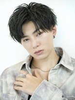 エイド 本店(aid)&nbsp;無造作アップバング刈り上げツーブロックメンズショート