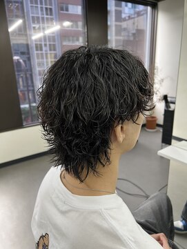 プルーブトウキョウ 渋谷(PROVE TOKYO) 爽やか無造作波巻き メンズマッシュウルフ