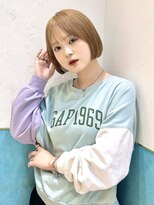 ロンド レグリーズ 立川(Lond leglise) グレーブラウン似合わせカット/ミニボブレイヤー/ダークアッシュ