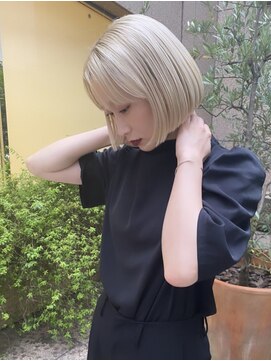 コール ネックス ザ サロン 表参道(COALL nex the salon) 【福島＃13】ブロンドハイトーンボブ 表参道 韓国