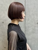 エッセンス(THE ESSENCE)&nbsp;lip line bob／デザインカラーレイヤーカットウェットヘア