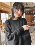 【柏原良亮】レイヤーボブ　切りっぱなしレイヤー　