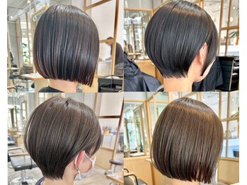 フェリア ファム 桃山台(FERIA fam)の写真/桃山台6分【春へア/前髪カタログ/ハンサムショート】細部の計算で小顔Style*似合わせカット+炭酸ケア￥4900