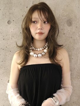ニコフクオカヘアーメイク(NIKO Fukuoka Hair Make) [NIKO]オリーブグレージュ/ブリーチなしカラー/ハッシュカット