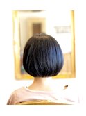 お手入れ簡単ボブ。