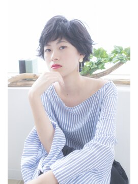 レフラム 獨協大学前店(le:fro:m) 黒髪　動きのあるショート