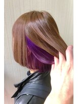 トムキャット(TOM CAT) 秋冬・ブリーチインナーカラー・バイオレットピンク♪